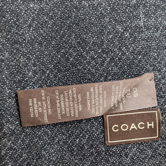 Coach Classic Wool Scarf - Picture 3 of 8